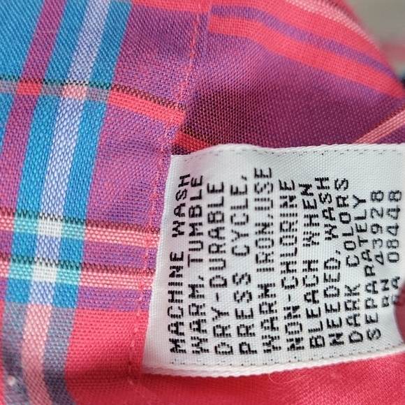 Henry Grethel Pink Plaid Button Down Men's Shirt size Large Bright Neon - Picture 6 of 10